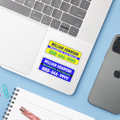 電気技師広告のアイディア – クライアントの取得 シール (ノートパソコンとiPhone)