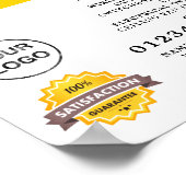 電気技師広告の大型電球 ポスター (角)