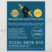 電気技師広告の電気技師 チラシ (正面)