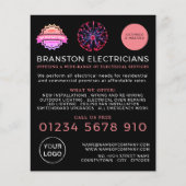 電気技師広告の チラシ (正面)