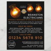 電気技師広告の チラシ (正面)