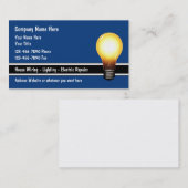 電気技師照明モダン名刺 名刺 (正面/裏面)