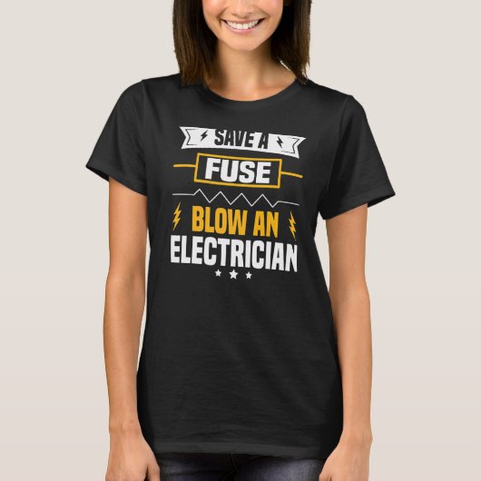 電気技師物メンズエレクトリックプンエンジニアプリ Tシャツ (正面)