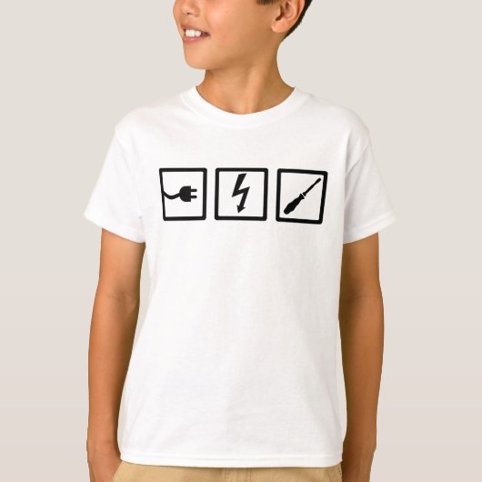 電気技師装置 Tシャツ (正面)