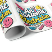 電気技師見習い ギフト ラッピングペーパー (ロールコーナー)