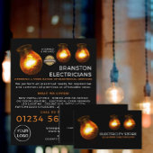 電気技師3名 名刺