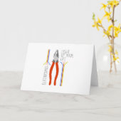 電気技師 カード (黄色い花)