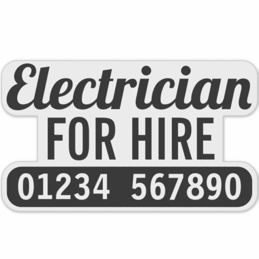 電気技師 シール (正面)