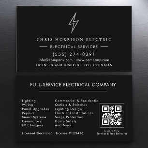 電気技師 – ブラックシルバー電気サービス 名刺