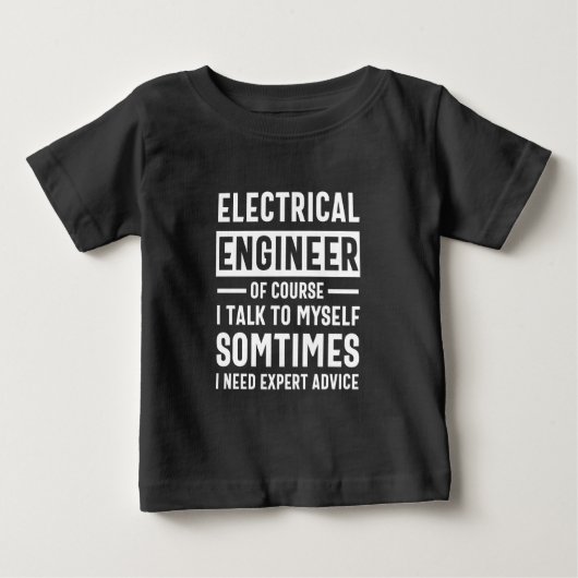電気技師 ベビーTシャツ (正面)