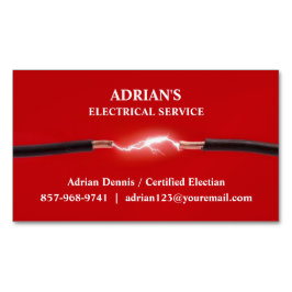 電気技師 マグネット名刺