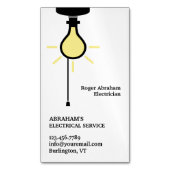 電気技師 マグネット名刺 (正面縦)