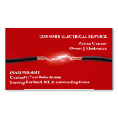 電気技師 マグネット名刺 (正面)