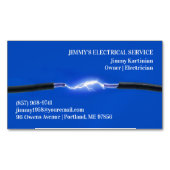 電気技師 マグネット名刺 (正面)