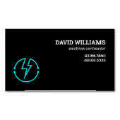 電気技師 マグネット名刺 (正面)