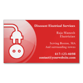 電気技師 マグネット名刺