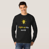 電気技師 ラインマン 電球 Tシャツ (正面フル)