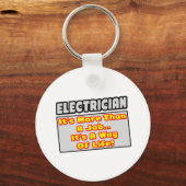 電気技師…仕事よりも、人生の道 キーホルダー (正面)