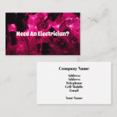 電気技師 名刺 (正面/裏面)
