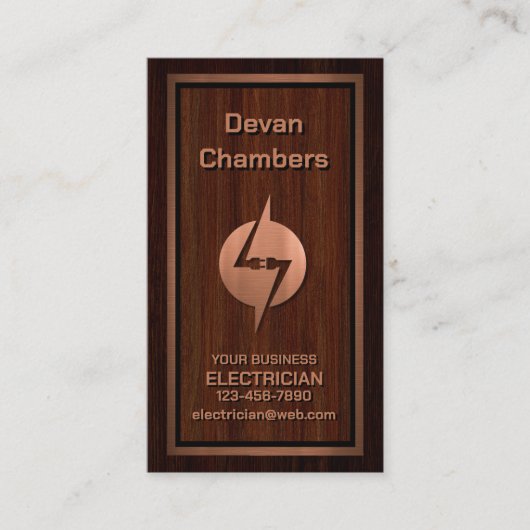 電気技師 名刺 (正面)