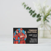 電気技師 名刺 (スタンド正面)