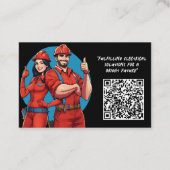 電気技師 名刺 (裏面)