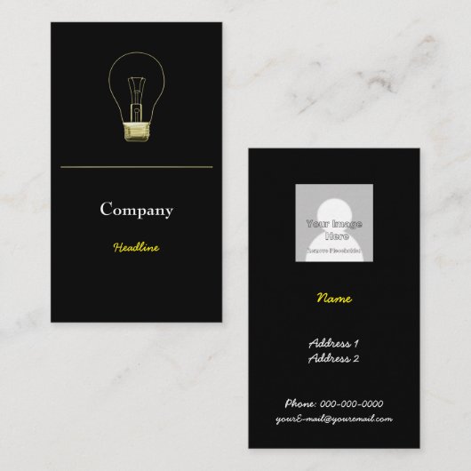 電気技師 名刺 (正面/裏面)