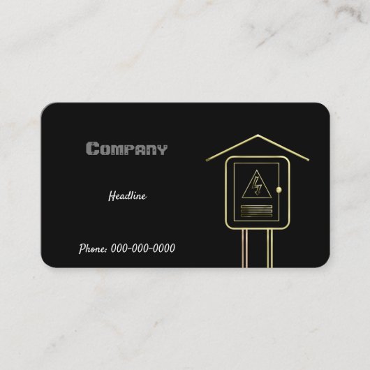 電気技師 名刺 (正面)