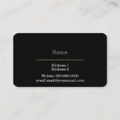 電気技師 名刺 (裏面)