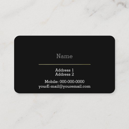 電気技師 名刺 (裏面)