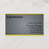 電気技師-名刺 名刺 (裏面)