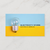 電気技師、大電球 名刺 (正面)