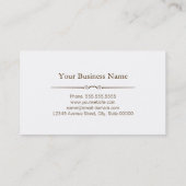 電気技師 – 木目ルック 名刺 (裏面)