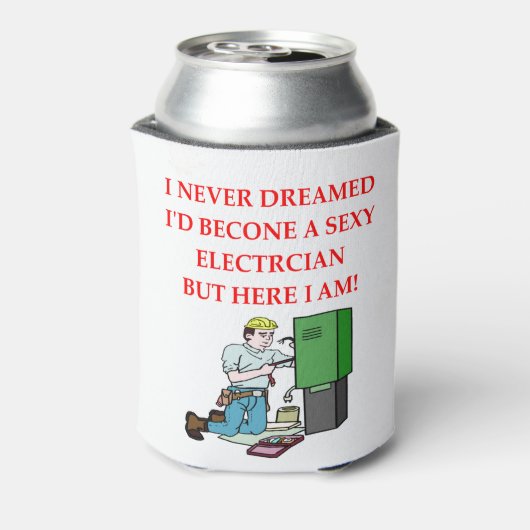 電気技師 缶クーラー (缶裏面)