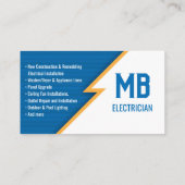 電気技師・電気会社名刺 名刺 (裏面)