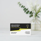 電気技師 |電気工事業者 名刺 (スタンド正面)