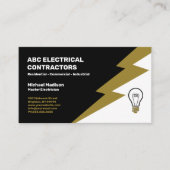 電気技師 | 電気工事請負業者 名刺 (正面)