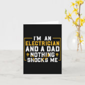 電気技師 電気工学が面白い 電気のプロ カード (黄色い花)