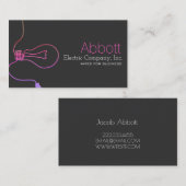 電気技師、電気、建築名刺 名刺 (正面/裏面)