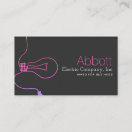 電気技師、電気、建築名刺 名刺