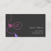 電気技師、電気、建築名刺 名刺 (裏面)