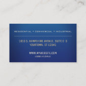 電気技師 | 電球 名刺 (裏面)