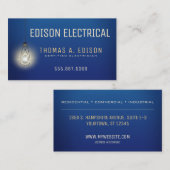 電気技師 | 電球 名刺 (正面/裏面)