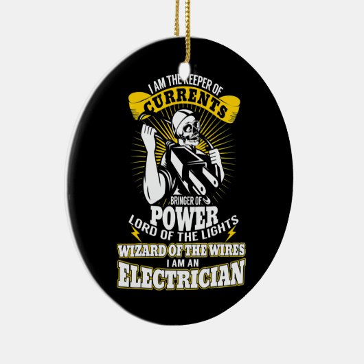 電気技師Iは電流の電気の番人だ セラミックオーナメント (右)
