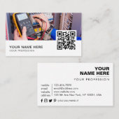 電気技師QRコード 名刺 (正面/裏面)