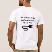 電気技師Tシャツ Tシャツ (裏面)