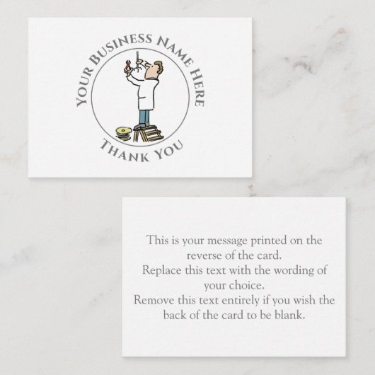 電気技師Thank You Note Card ノートカード (正面/裏面)