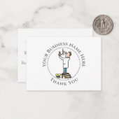 電気技師Thank You Note Card ノートカード (正面/裏面インサイチュ)