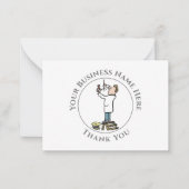 電気技師Thank You Note Card ノートカード (正面)