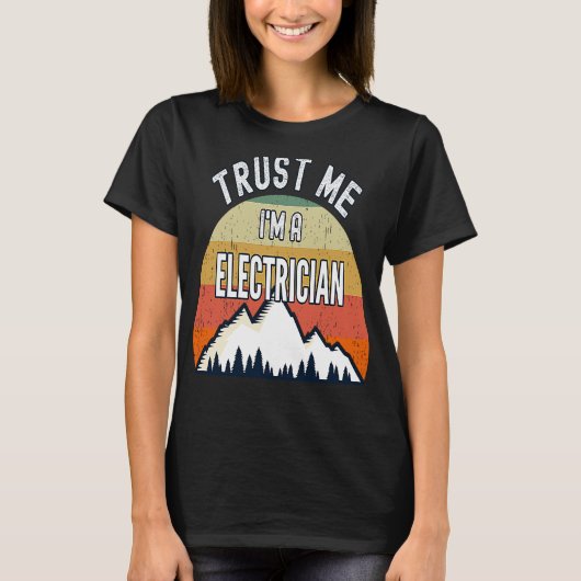 電気技師Trust Me I'm Electrician Tシャツ (正面)